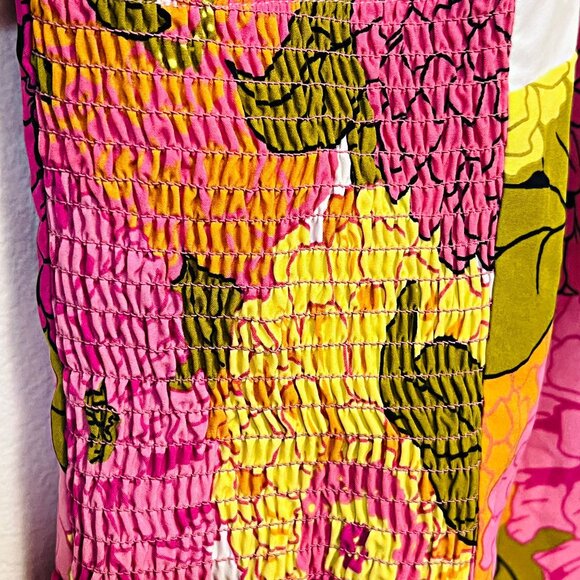 Unique Vintage Floral Dolly Romper Mini Short Dress Sleeveless Pockets Plus Size - Picture 6 of 12